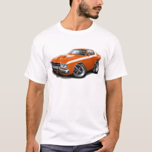 T-shirt Carro 1973-74 Alaranjado-Branco do Roadrunner