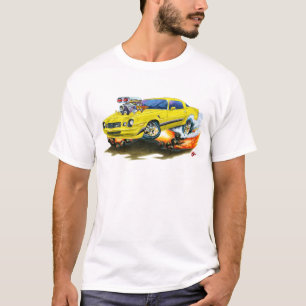 T-shirt Carro 1979-81 Amarelo-Preto de Camaro Z28