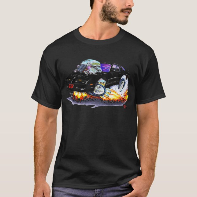 T-shirt Carro 1982-92 preto do transporte Am (Frente)