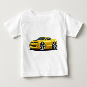 T-shirt Carro 2010-12 Amarelo-Preto de Camaro