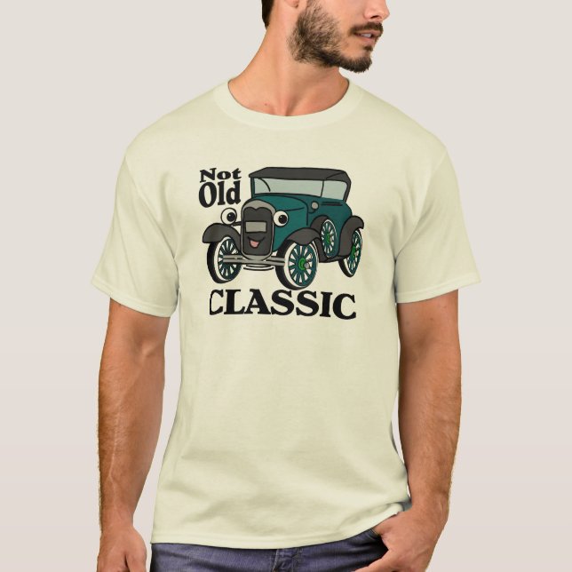 T-shirt Carro antigo clássico antigo (Frente)