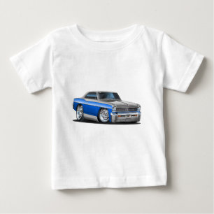 T-shirt Carro Azul-Cinzento da nova de Chevy