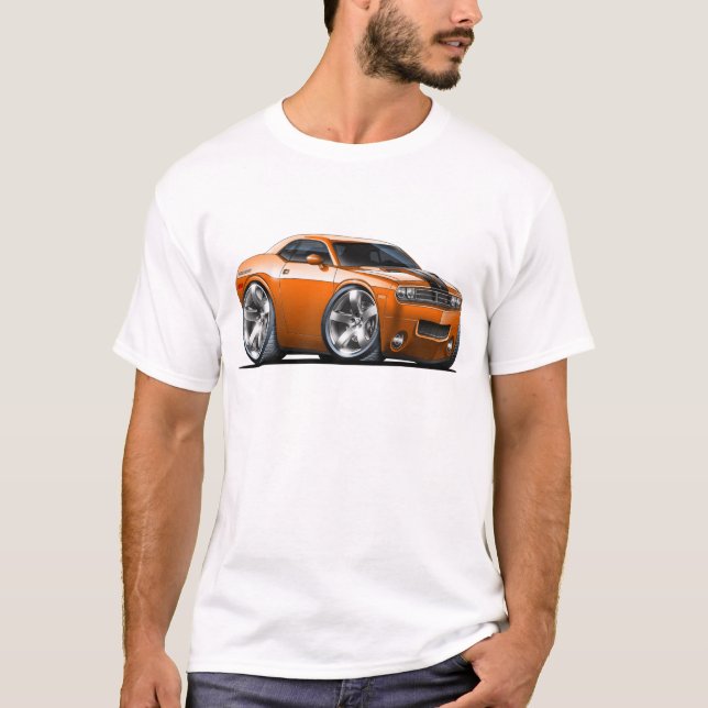 T-shirt Carro da laranja do desafiador de Dodge (Frente)