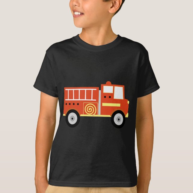 T-shirt Carro de bombeiros (Frente)