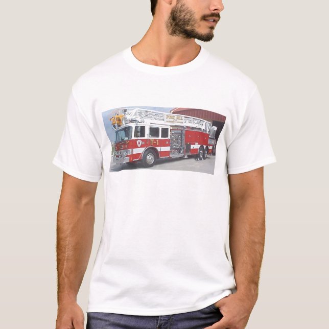 T-shirt carro de bombeiros (Frente)