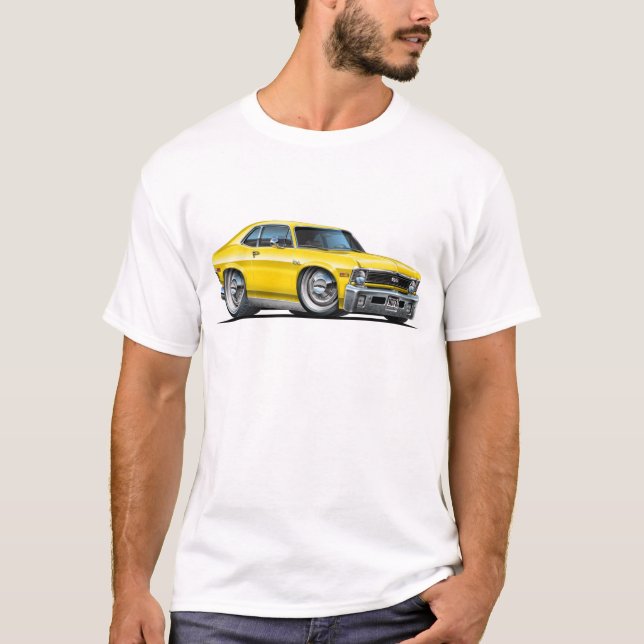 T-shirt Carro do amarelo da nova de Chevy (Frente)