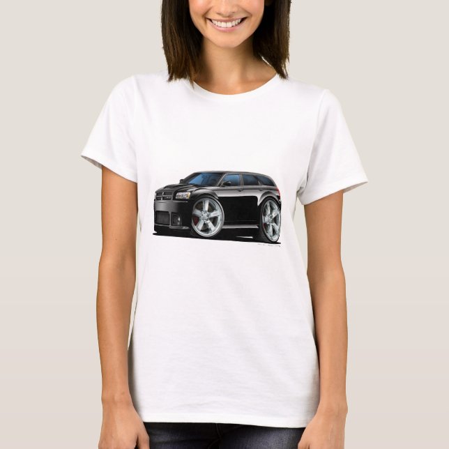 T-shirt Carro do preto do magnum de Dodge (Frente)
