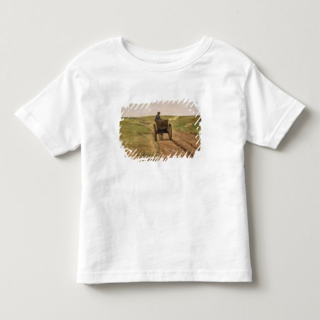 T-shirt Carro em Katwijk, 1889 (Frente)