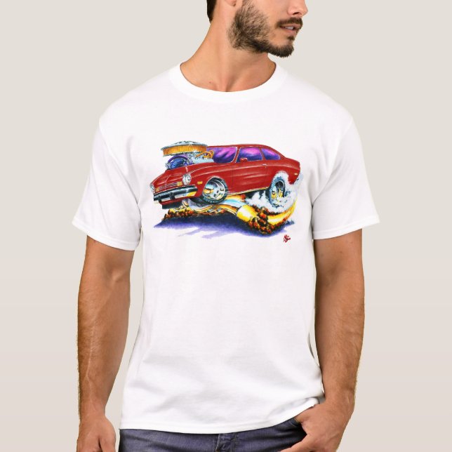 T-shirt Carro marrom de Chevy Vega (Frente)