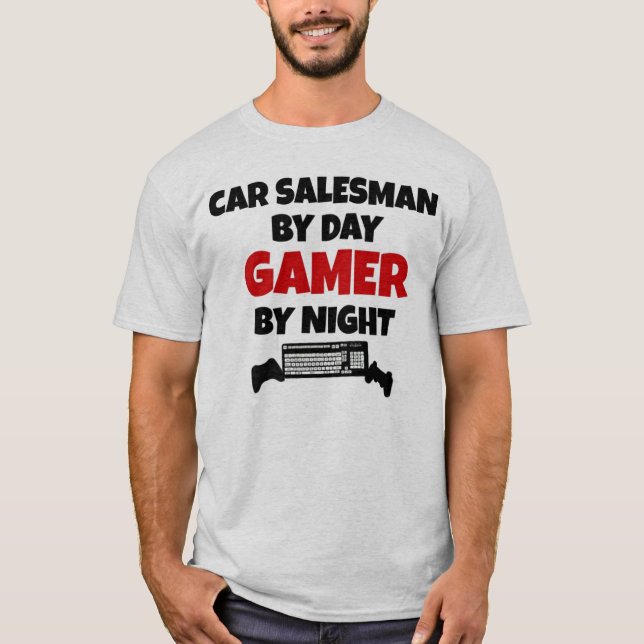 T-shirt Carro-vendedor por Day Gamer (Frente)