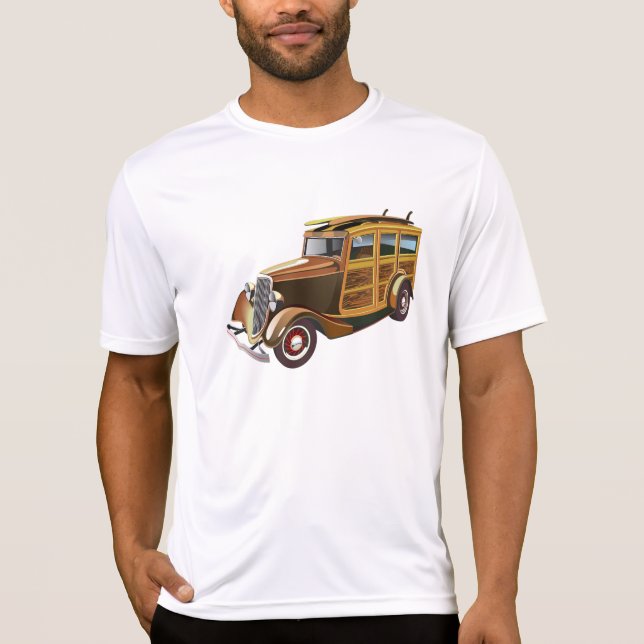 T-shirt Carro vintage velho (Frente)