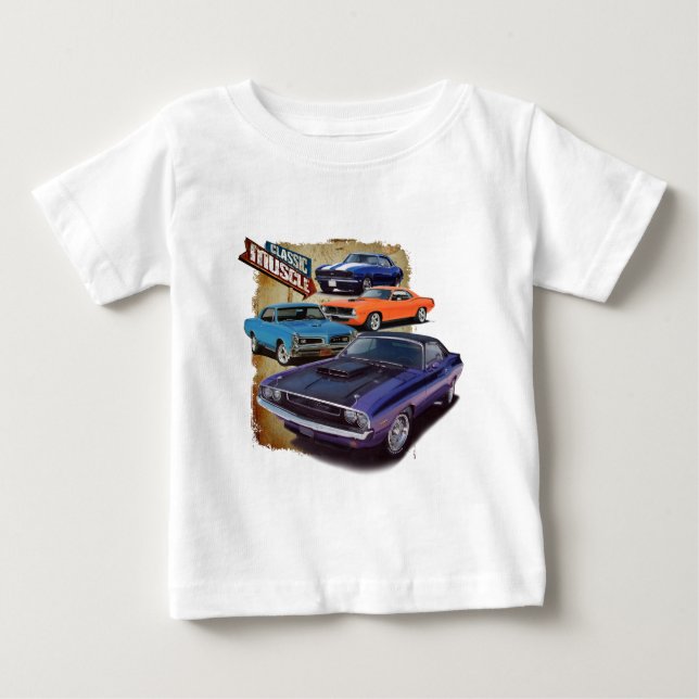 T-shirt Carros Musculares Americanos (Frente)