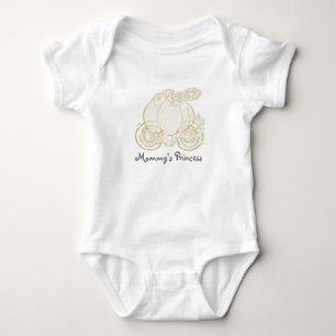 T-shirt Carruagem da Cinderela Bebê Personalizado Uma Peça