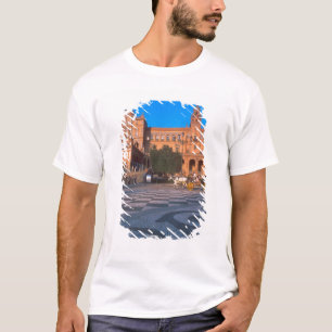 T-shirt Carruagem puxada a cavalo na Plaza de Espana em
