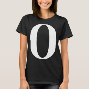 T-shirt Carta O - Camisetas alfabéticas