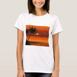T-shirt carta postal do norte da praia soprada oahu hawaii