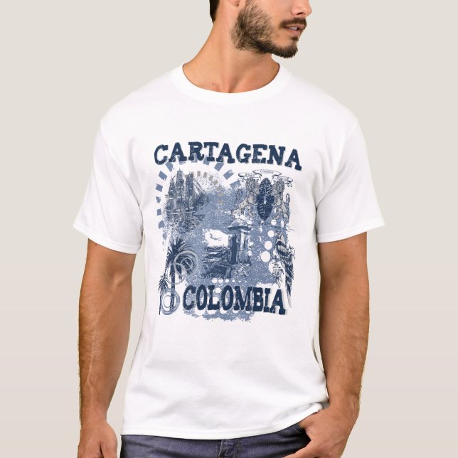 T-shirt Cartagena, Colômbia (Frente)