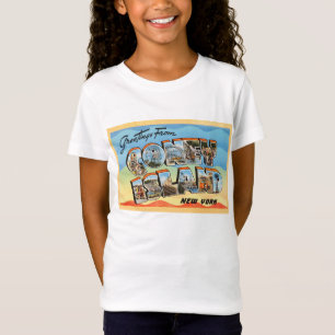 T-shirt Cartão das viagens vintage de Coney Island New