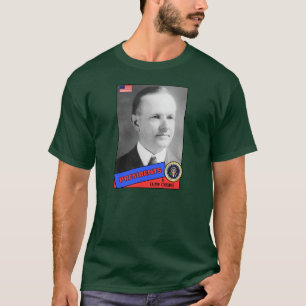 T-shirt Cartão de Beisebol de Calvin Coolidge