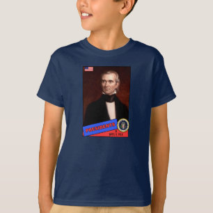T-shirt Cartão de beisebol de James K. Polk