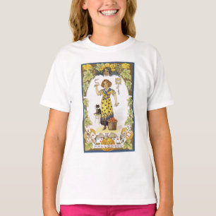 T-shirt Cartão de Halloween Antigo