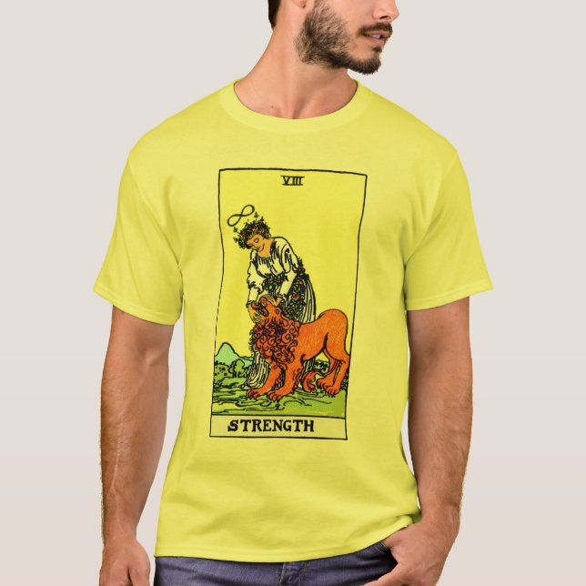 T-shirt Cartão de Tarot da força (Frente)