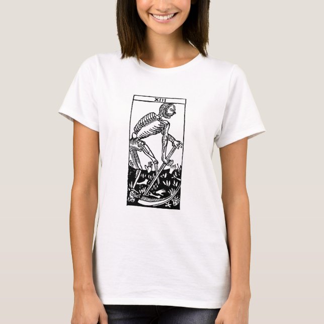 T-shirt Cartão de Tarot: Morte (Frente)