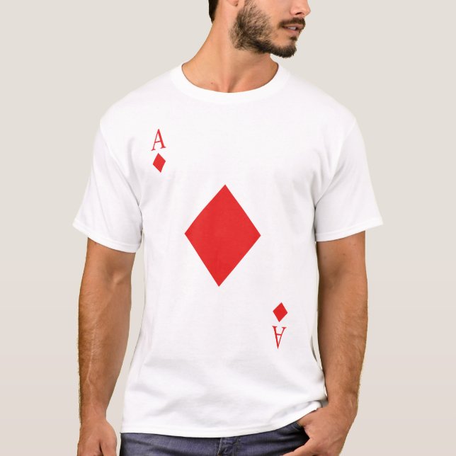 T-shirt cartão do diamante (Frente)