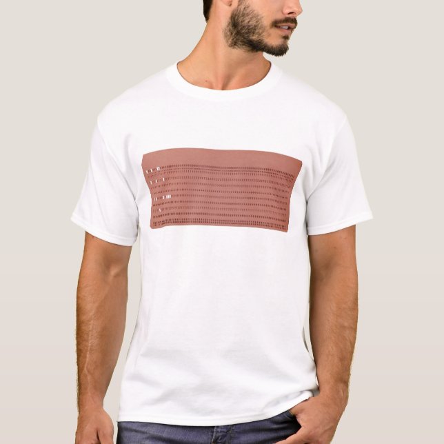 T-shirt cartão perfurado (Frente)