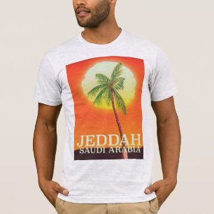T-shirt Cartaz de férias de Jeddah Arábia Saudita