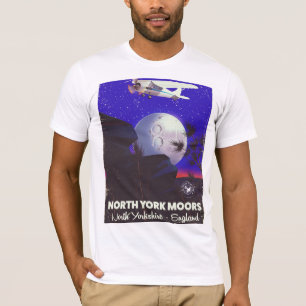 T-shirt Cartaz de viagem de North York Moors Inglaterra