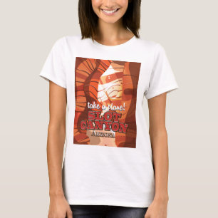 T-shirt Cartaz de viagem Slot Canyon Arizona
