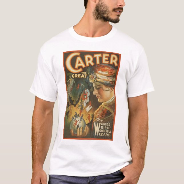 T-shirt Carter o excelente - feiticeiro estranho do mundo (Frente)