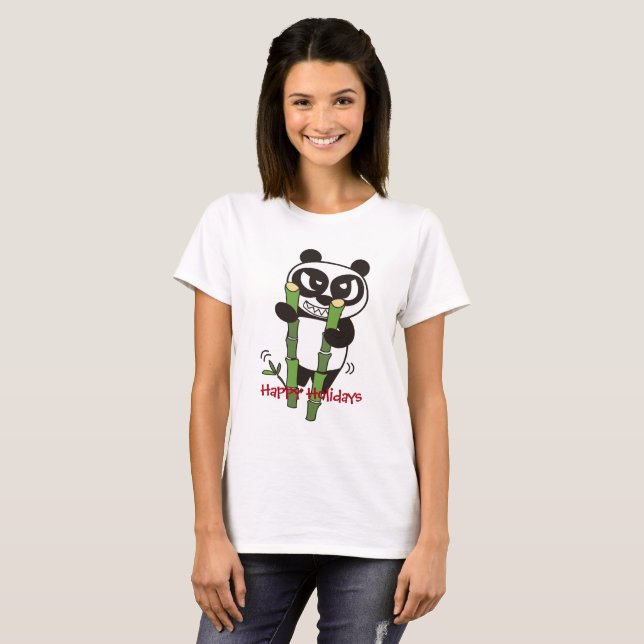 T-shirt Cartões de natal de Bamboo Horse Ride Master (Frente Completa)