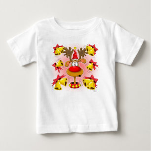 T-shirt Cartografia de Natal divertida com Bells Alarm