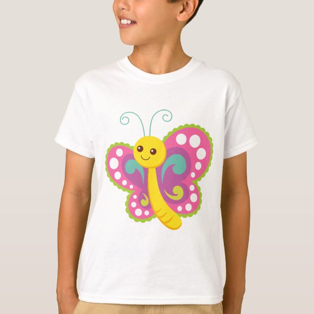 T-shirt Cartoon Butterfly (Frente)