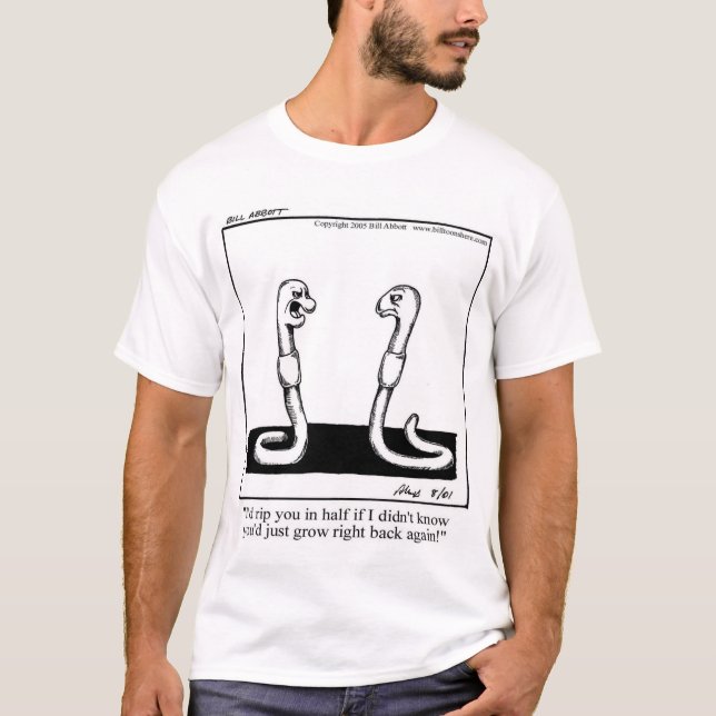 T-shirt Cartoon de Criticador Engraçado! (Frente)