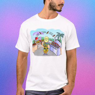 T-shirt Cartoon de Foto Mestre Grill