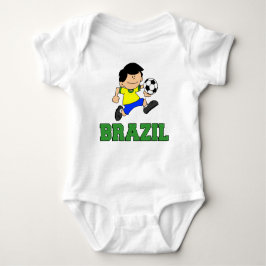 T-shirt Cartoon de futebol do Brasil