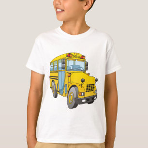 T-shirt Cartoon de ônibus escolar