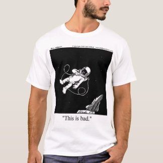 T-shirt Cartoon do Astronauta Engraçado