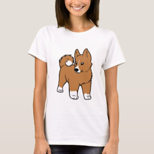 T-shirt cartoon do basenji