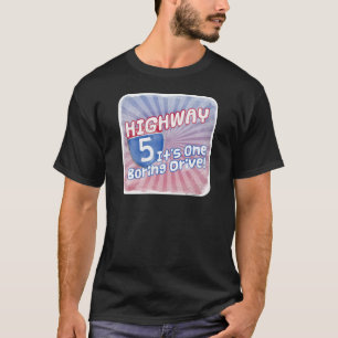 T-shirt Cartoon Highway Five Boredom