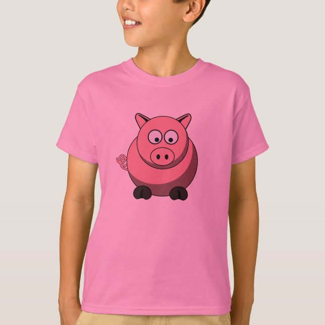 T-shirt Cartoon Pig (Frente)