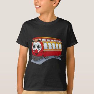 T-shirt Cartoon Red Trolley