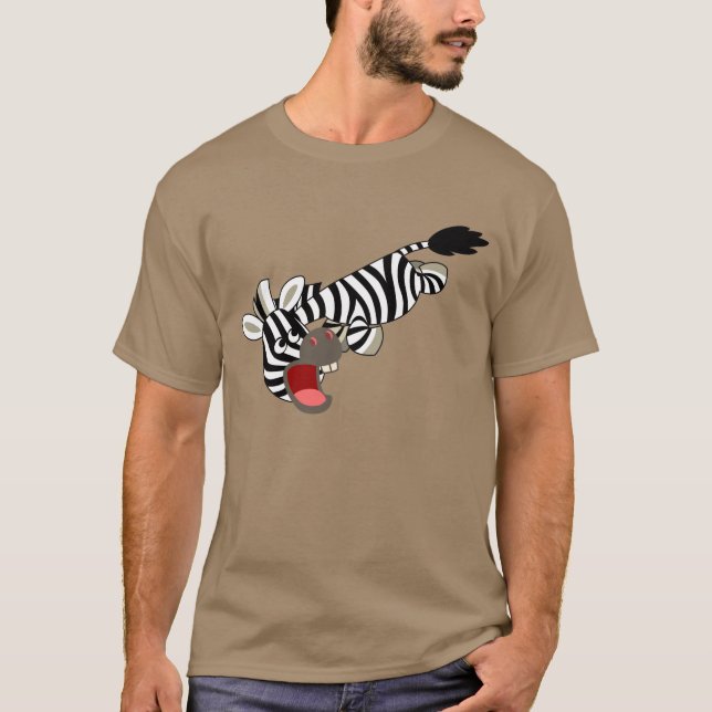 T-shirt Cartoon Zebra-Shirt de Cute Prankish (Frente)
