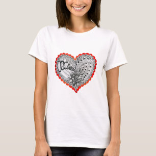T-shirt Cartucho Vermelho de Fogo Cardíaco