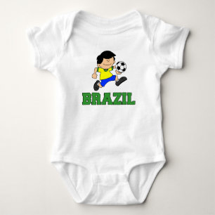 T-shirt Cartum de futebol do Brasil