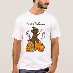 T-shirt Cartum Labrador de Chocolate Halloween 2