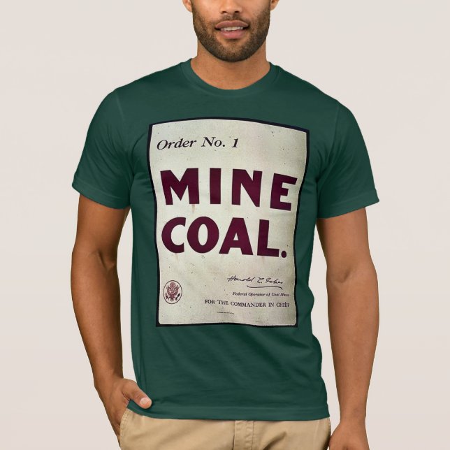 T-shirt Carvão da mina (Frente)